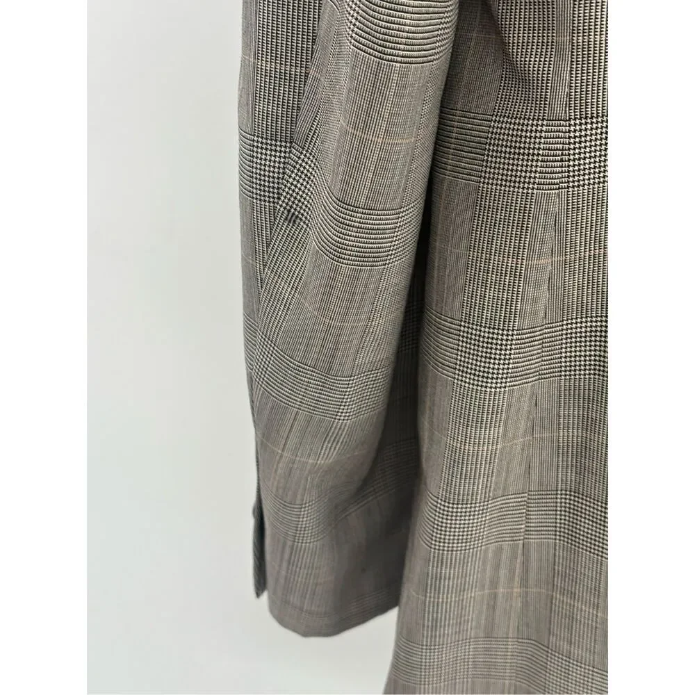 Jos A Bank Sport‎ Coat Blazer Suit Jacket Men Size 42L Beige Tan Plaid